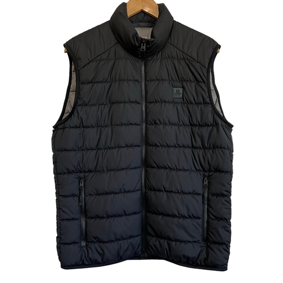 Marc O’ Polo Quilted Waistcoat Vest Recycled Fabric Black Men’s Medium - Picture 1 of 15